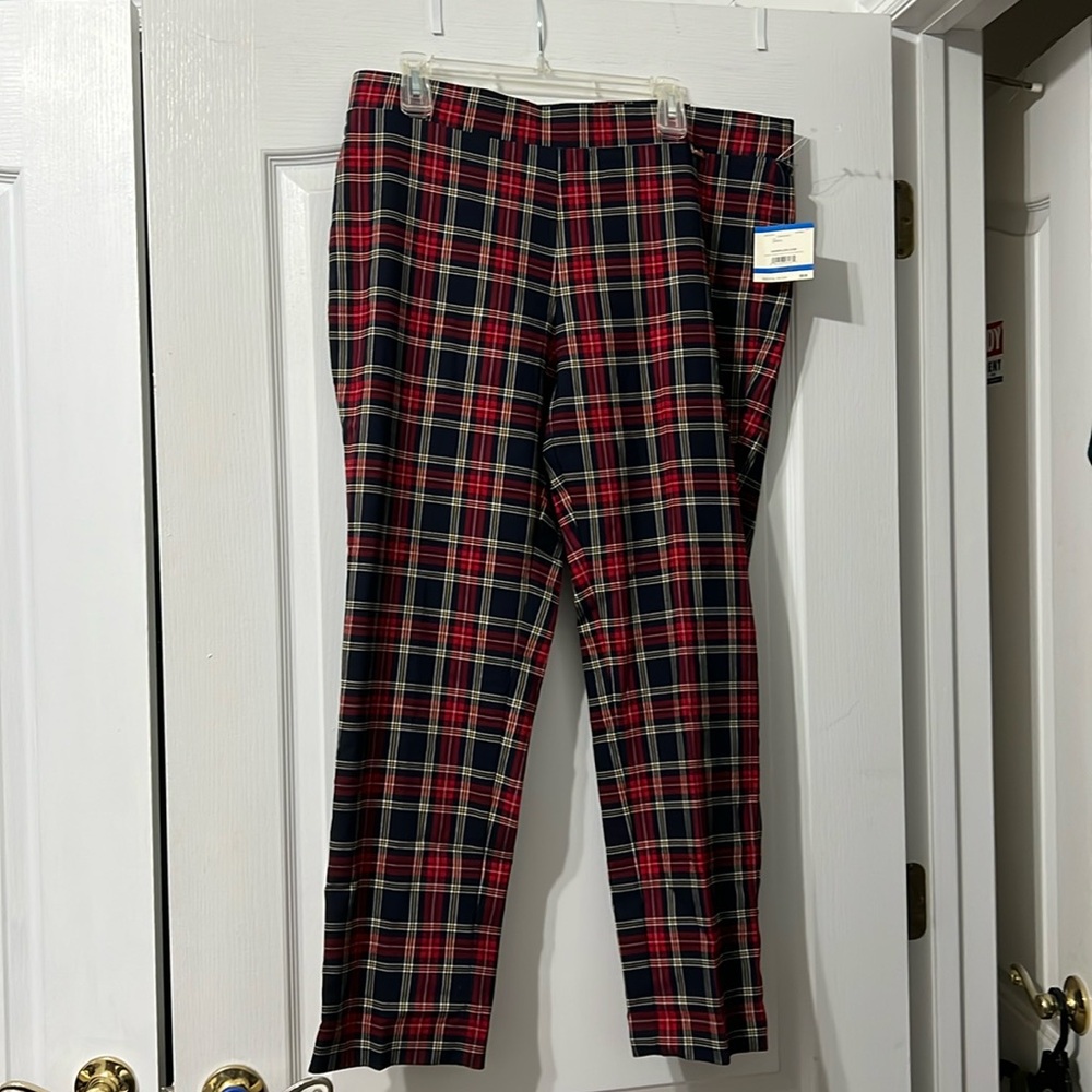 NWT Plaid Comfortable Business Pants